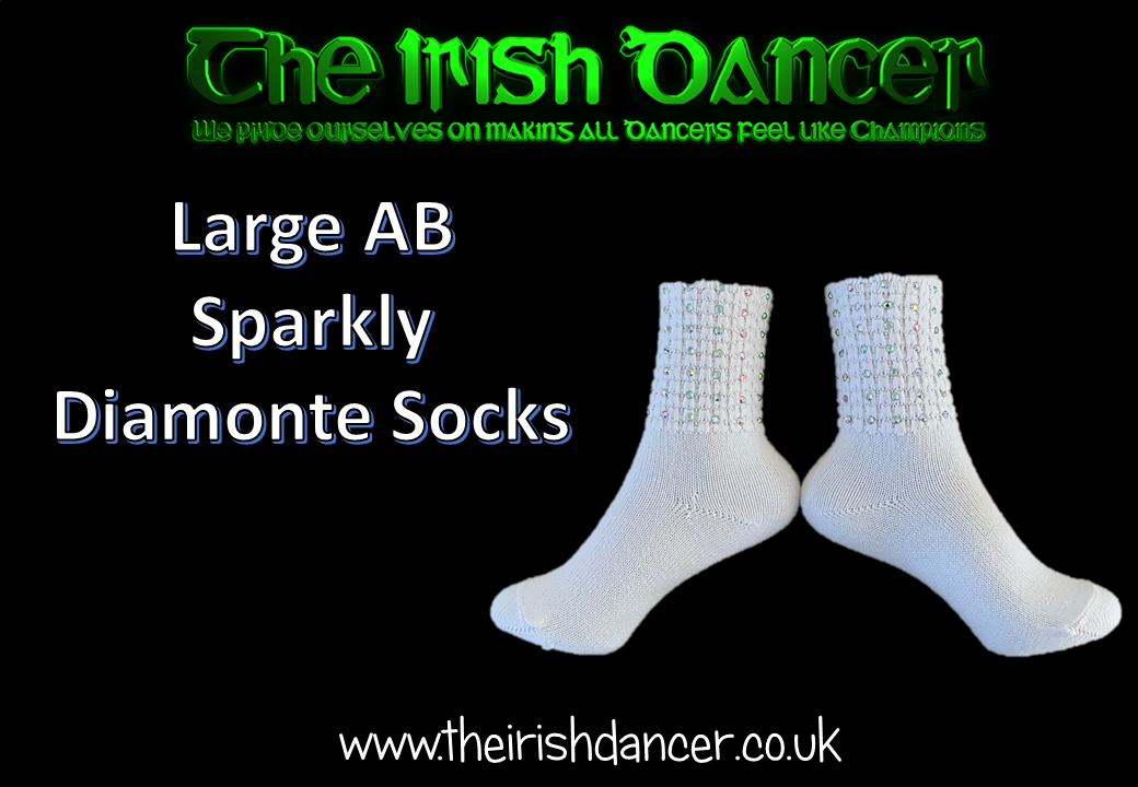 Sparkly Ultra Low Poodle Socks - Large AB stones