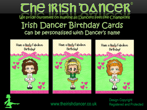Irish Dancer Birthday Card