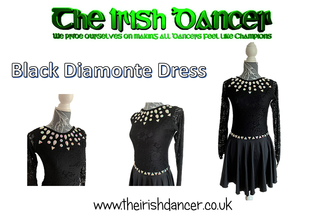 Diamonte Long Sleeve Dance Leotard Dress It is recommended to order a The Irish Dancer