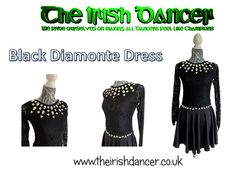 Diamonte Long Sleeve Dance Leotard/Dress (It is recommended to order a size up)