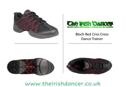 Bloch Criss Cross Red Dance Sneaker